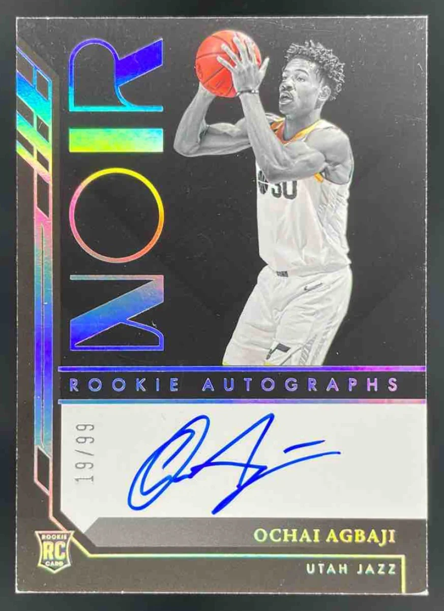2022-23 Panini Noir #388 Ochai Agbaji Autograph RC Auto /99