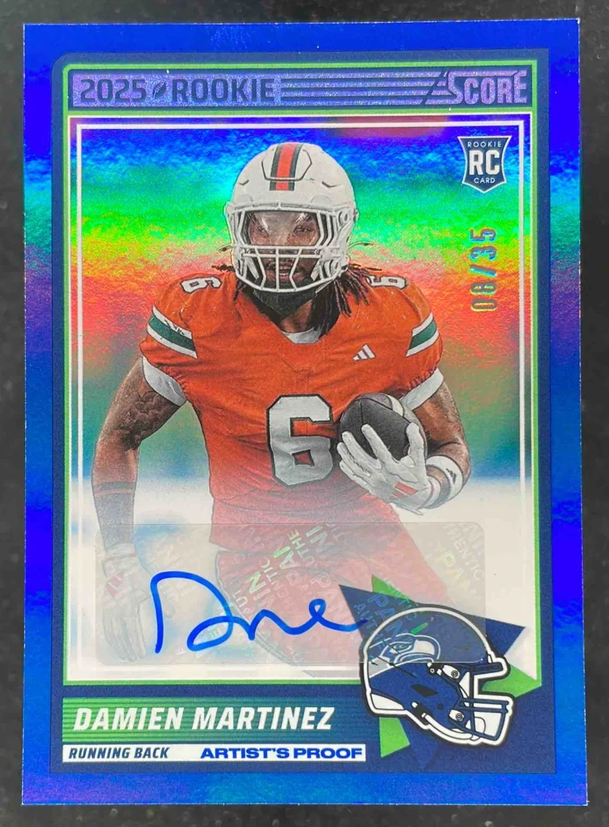 2025 Panini Score Rookies Signatures Artist's Proof #46 Damien Martinez Auto /35
