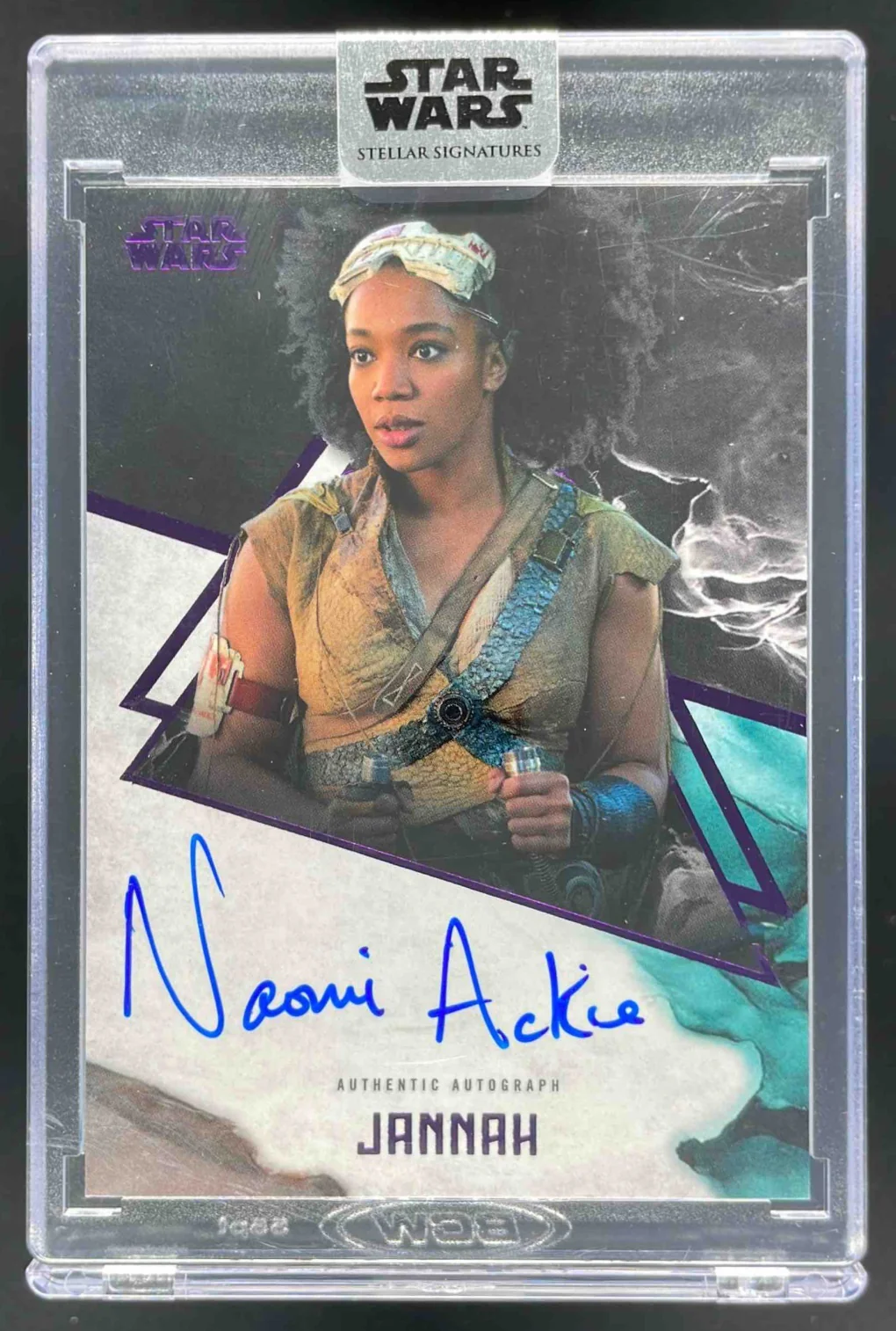 2022 Topps Star Wars Signature Series Orange #A-NA Naomi Ackie Auto /10