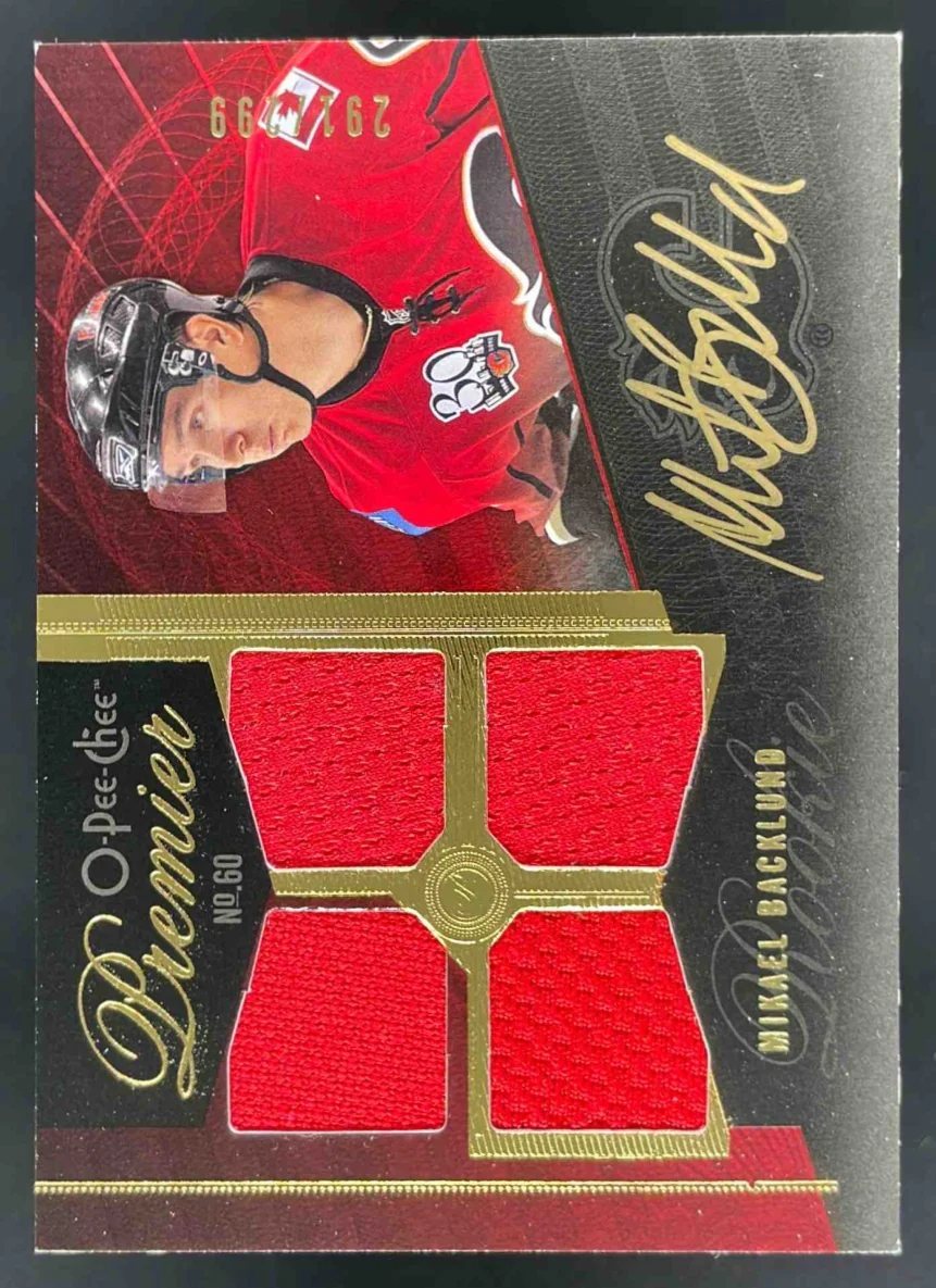 2009-10 O-Pee-Chee Premier #83 Mikael Backlund Autograph RC Auto /299