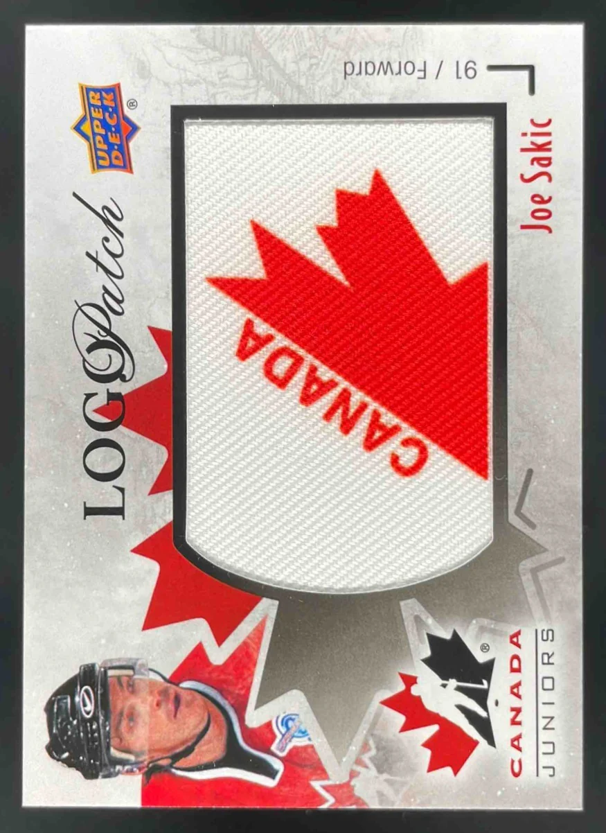 2016 Upper Deck Team Canada Juniors Manufactured Logo Patches #LP-JS Joe Sakic