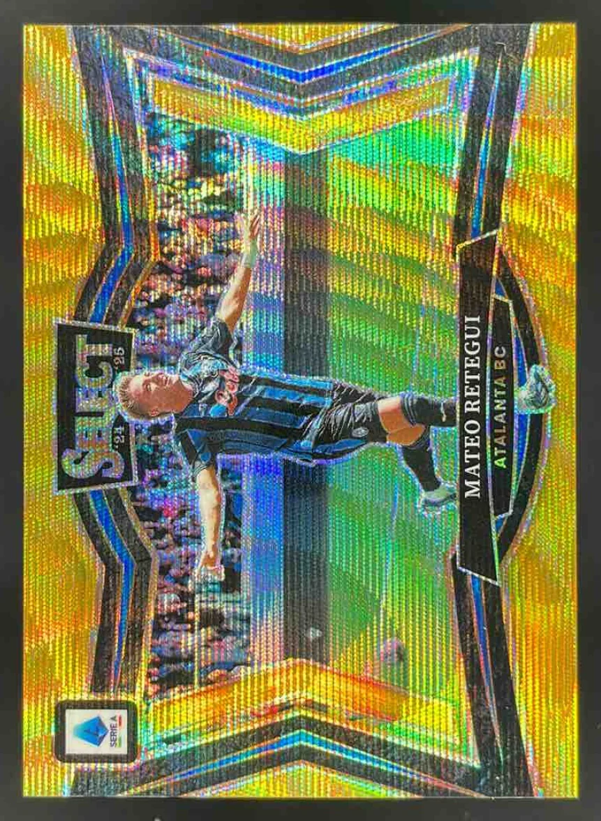 2024-25 Panini Select Serie A Field Level Gold Wave #206 Mateo Retegui /10