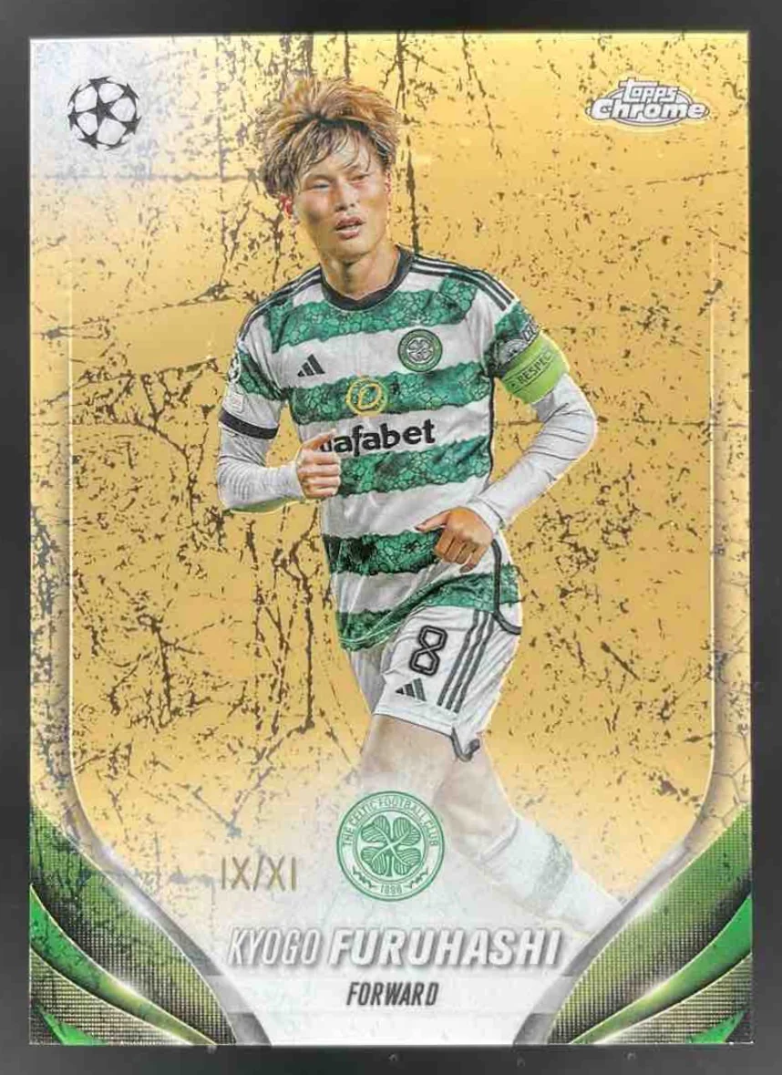 2023 Topps Chrome UEFA Club Competitions XI Refractor #127 Kyogo Furuhashi /11