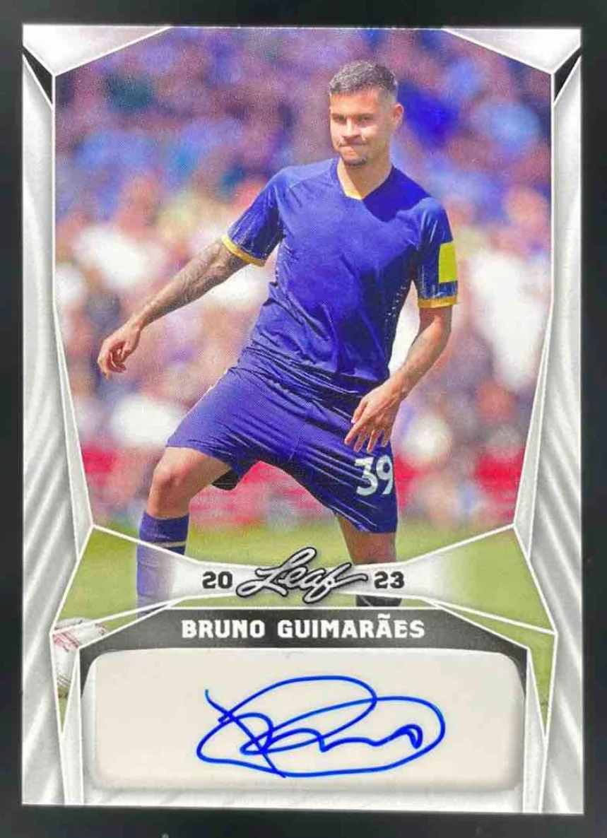 2023 Leaf Goal Autographs #BA-BG3 Bruno Guimaraes Autograph Auto