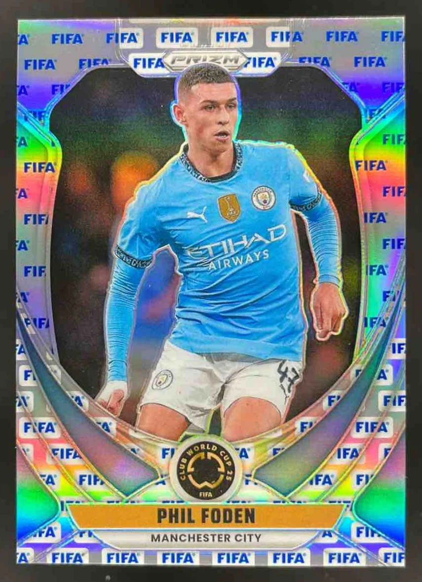 2025 Panini Prizm FIFA Club World Cup Logo Prizm #142 Phil Foden /20