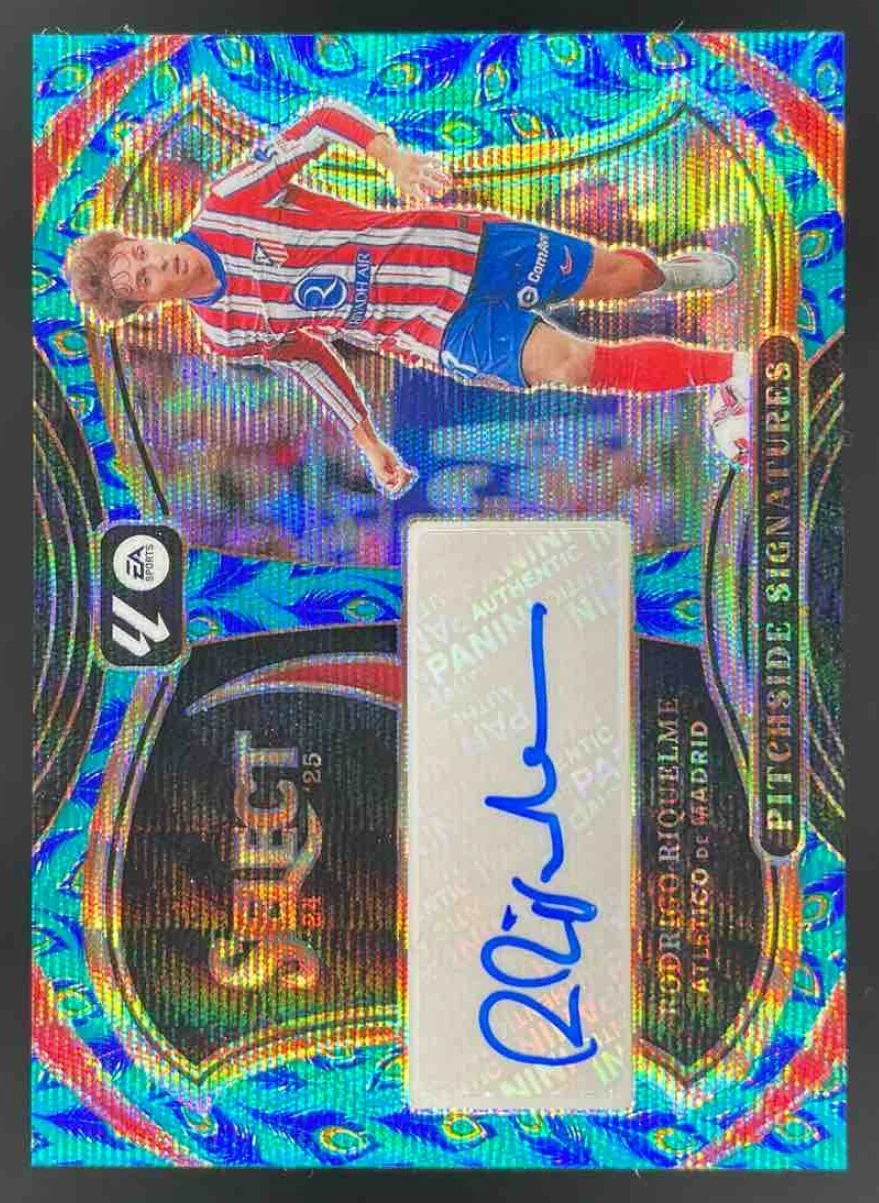 2024 Panini Select La Liga Pitchside Peacock Prizm #PS-RR Rodrigo Riquelme Auto