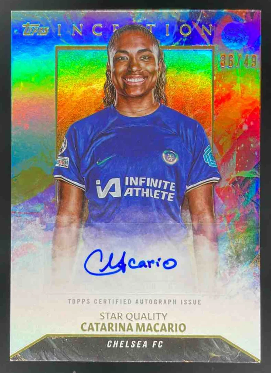 2023-24 Topps Inception Club Competitions Blue Catarina Macario Star Quality /49