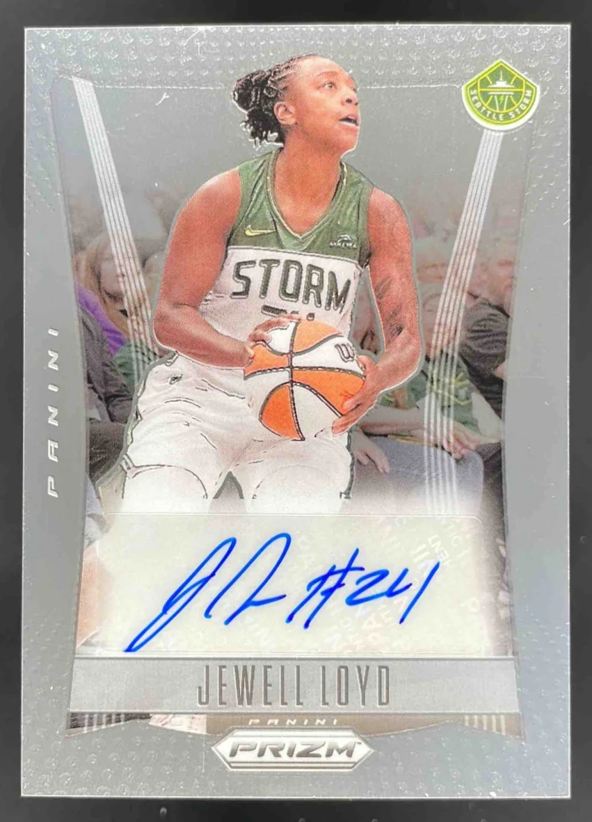 2024 Panini WNBA Prizm Throwback Signatures #TB-JL Jewell Loyd Autograph Auto