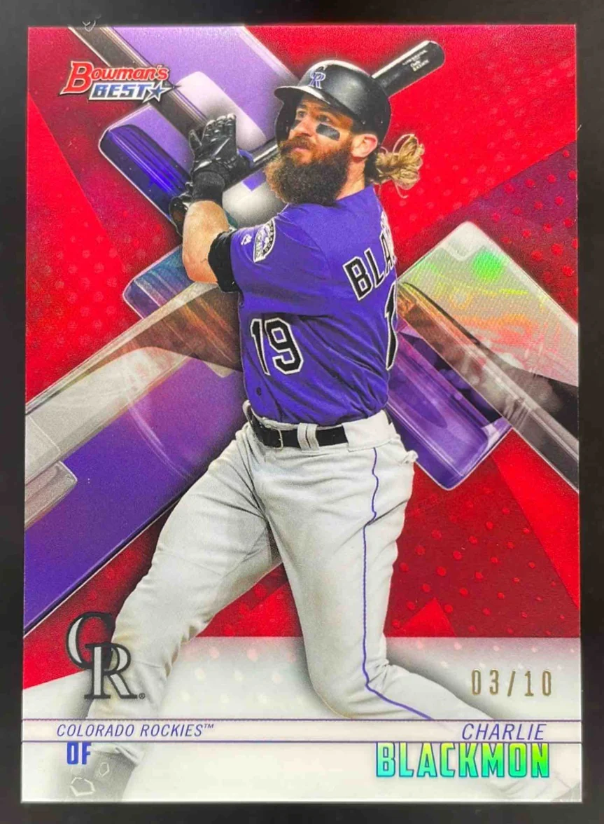2018 Bowman Bowman's Best Red Refractor #47 Charlie Blackmon /10