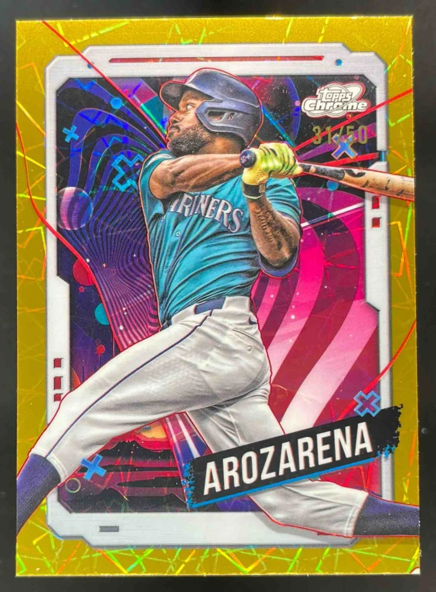 2024 Topps Cosmic Chrome Gold Interstellar Refractor #165 Randy Arozarena /50