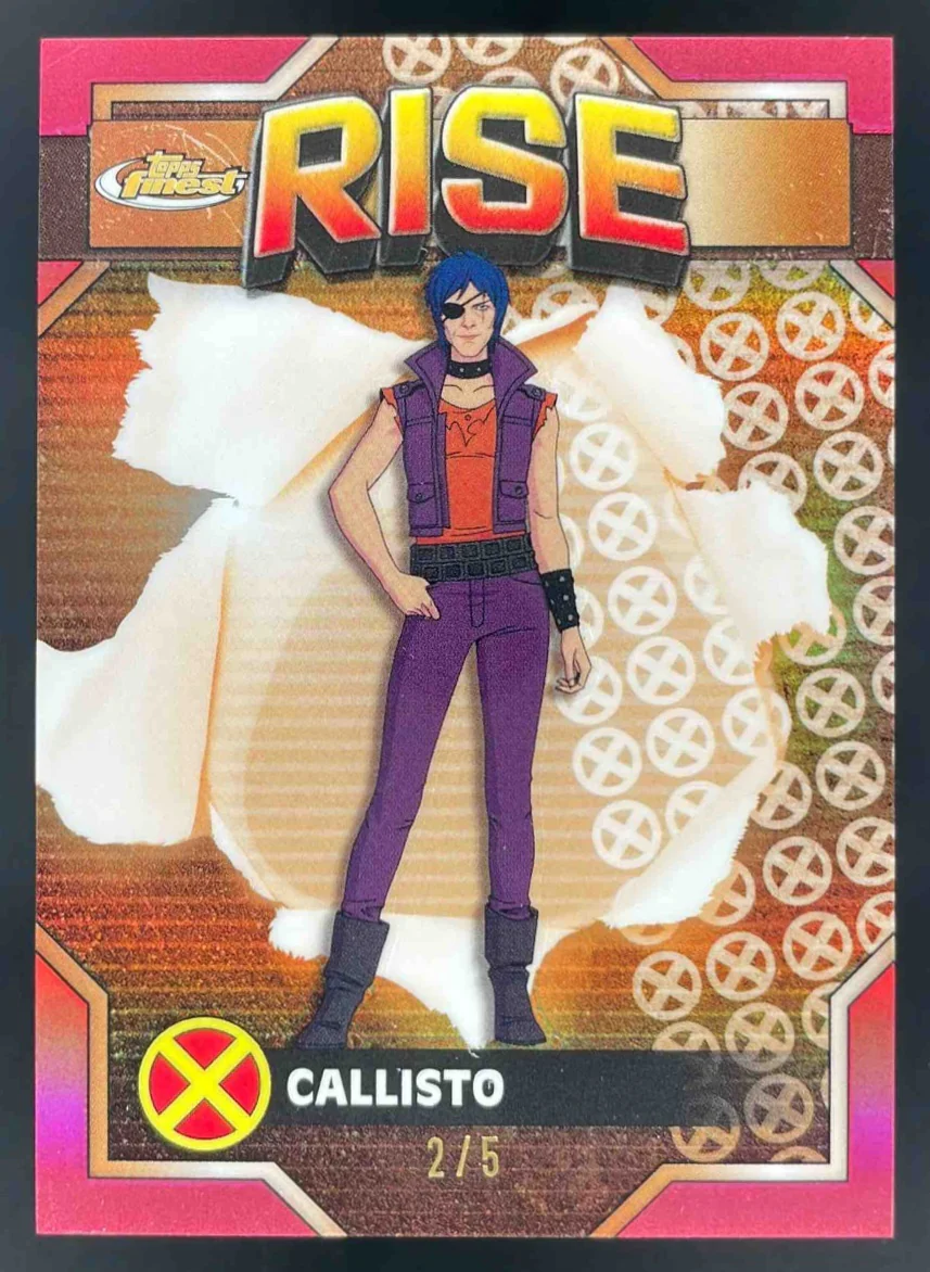 2025 Topps Finest X-Men '97 Red Refractor #21 Callisto /5