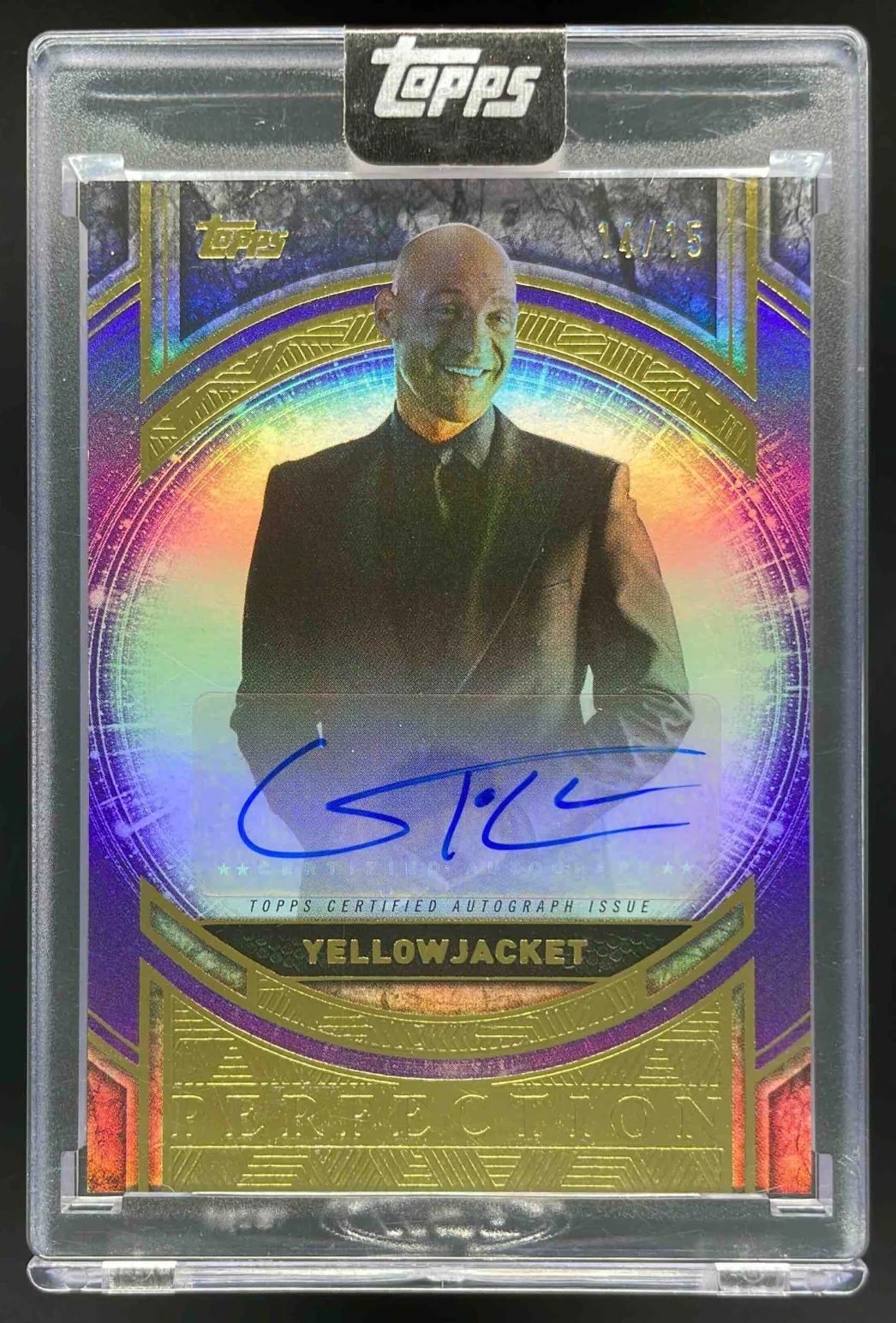 2025 Topps Marvel Perfection Purple #MP-CL Corey Stoll as Yellowjacket Auto /15