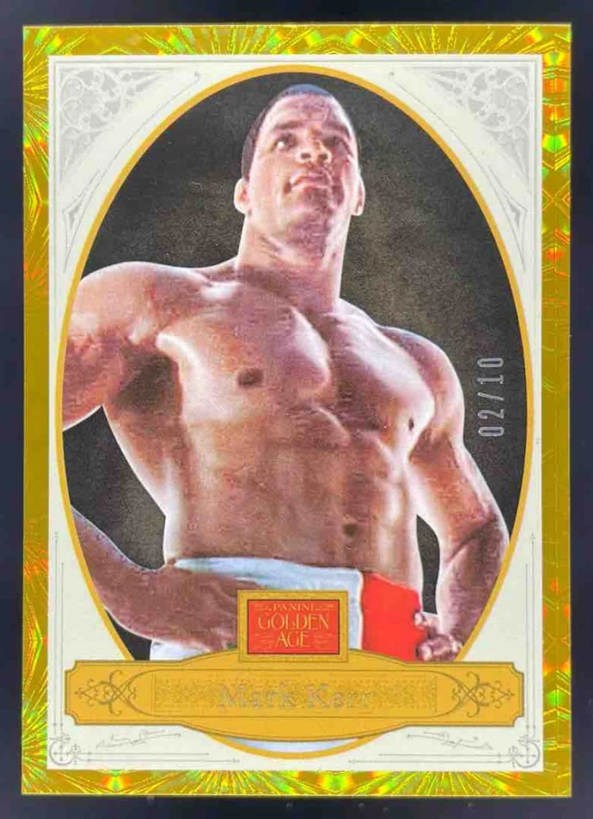 2025 Panini PFL Combat Anthology Golden Age Gold Fireworks #1 Mark Kerr /10
