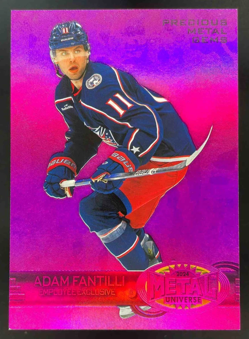 2024 Metal Universe Pink Precious Metal Gems Employee Exclusive Adam Fantilli