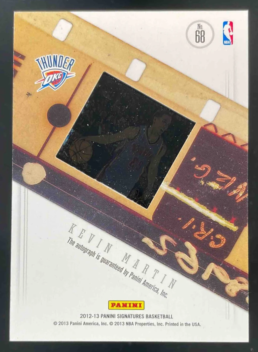 2012-13 Panini Signatures Film #68 Kevin Martin Auto /10 - Image 2