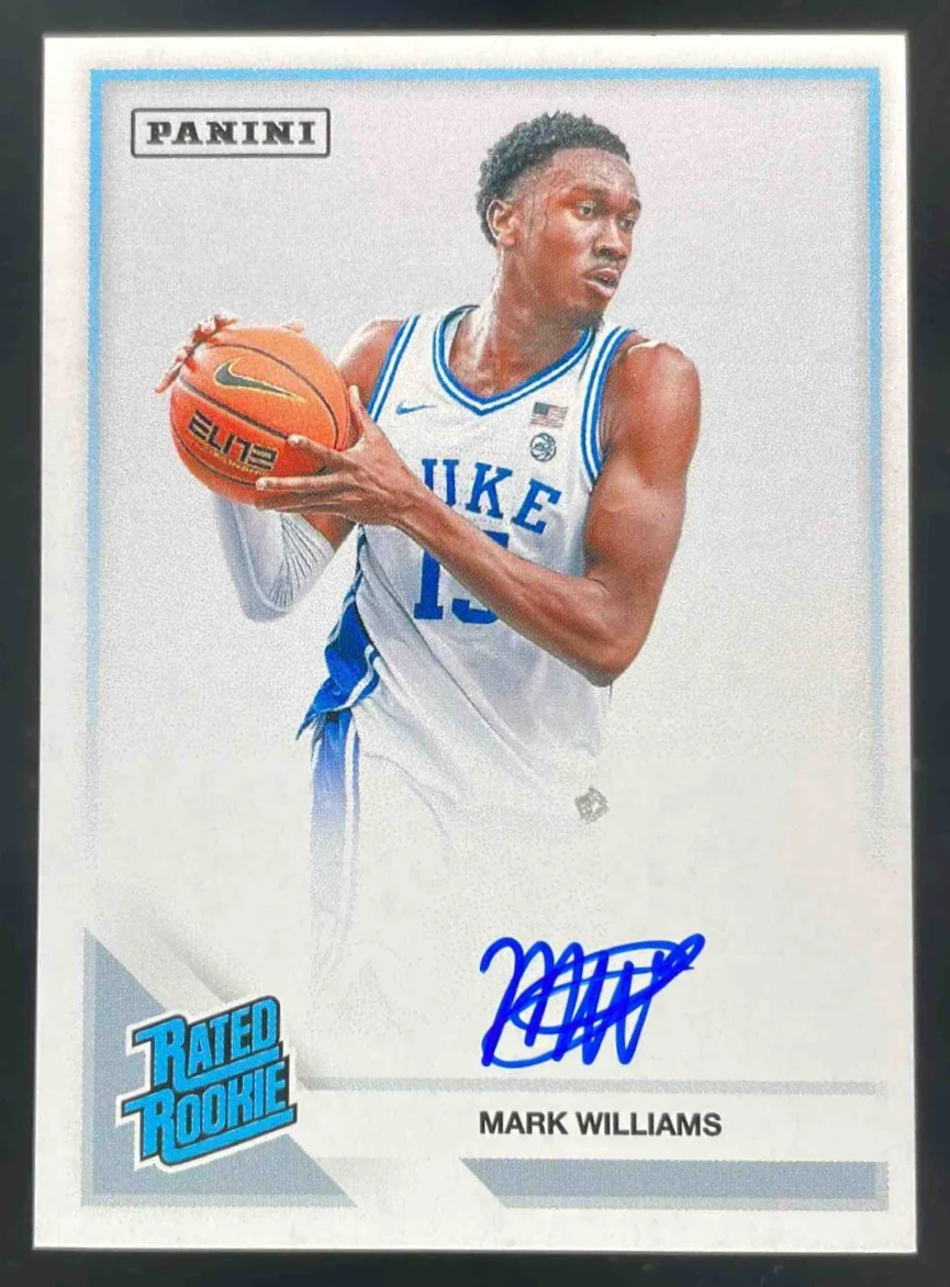 2022 Panini Rookie Premiere Rookie Autograph Mark Williams RC Auto