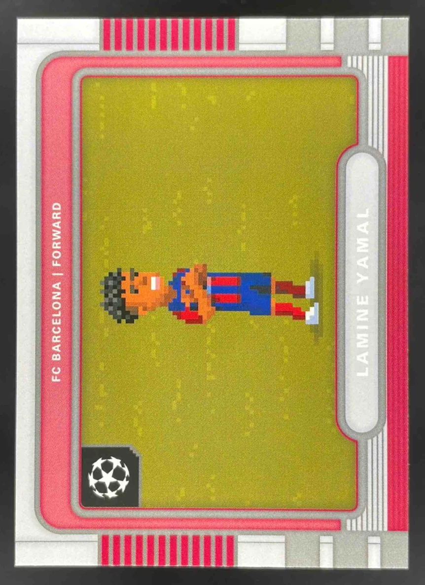2025-26 Topps UEFA Club Competitions 8Bit Shots #8B-17 Lamine Yamal