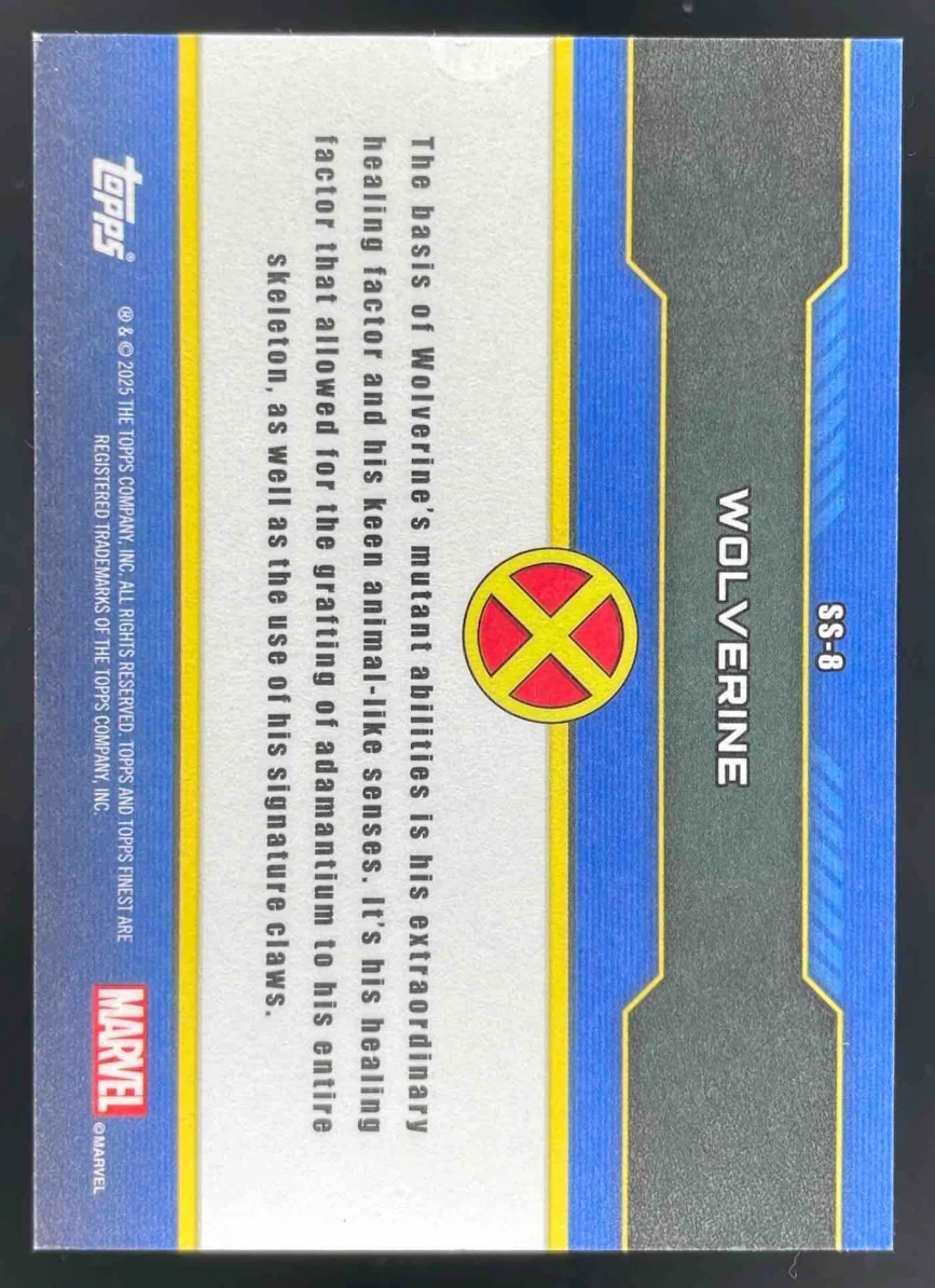 2025 Topps Finest X-Men '97 Sentinels' Scan #SS-8 Wolverine - Image 2