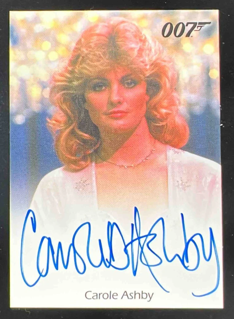 007 A View to a Kill Autograph Carole Ashby Whistling Girl Auto