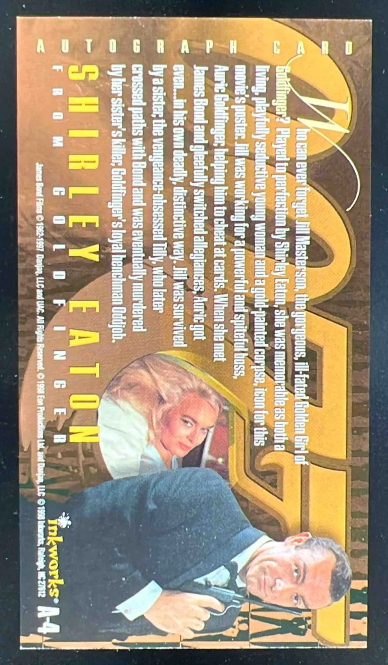 1998 Inkworks 007 Goldfinger Autograph Shirley Eaton Auto - Image 2