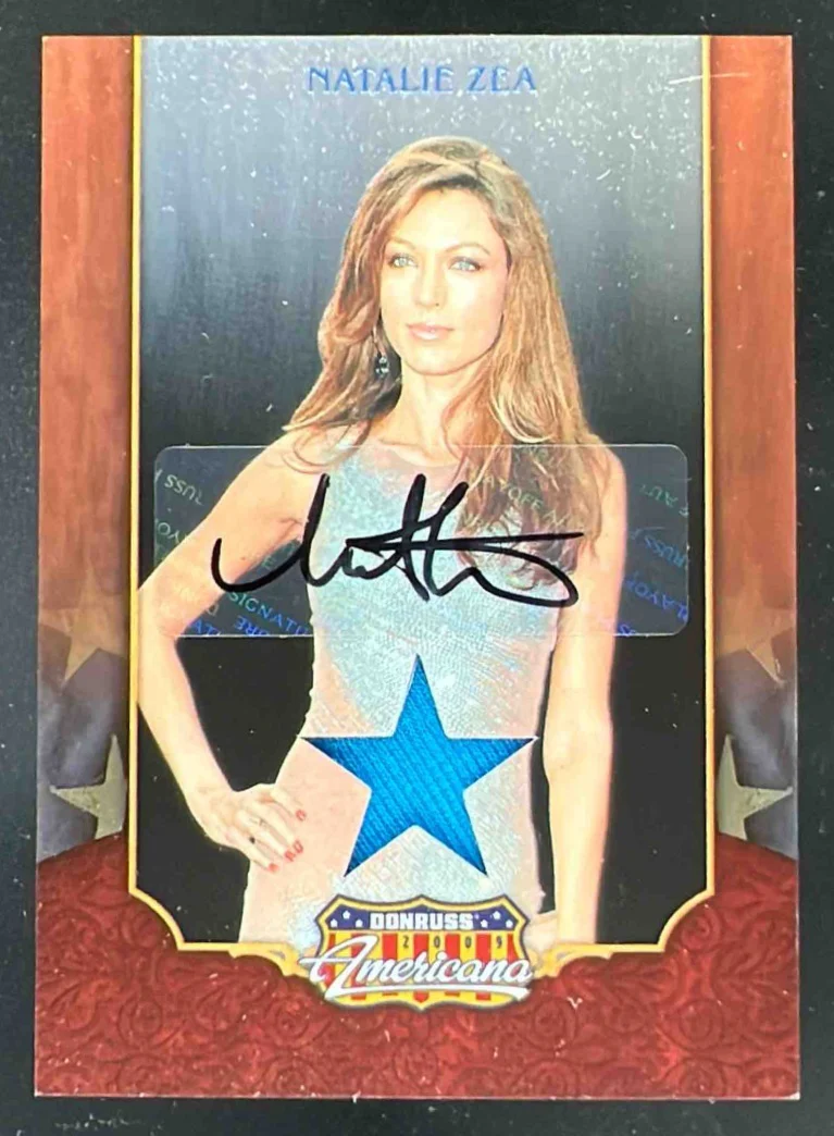 2009 Panini Americana Stars Memorabilia Auto Natalie Zea /100