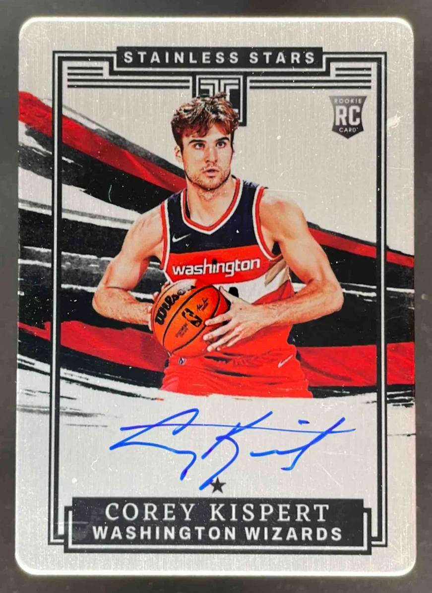 2021-22 Impeccable Stainless Stars Autographs #SA-KIS Corey Kispert RC Auto /99