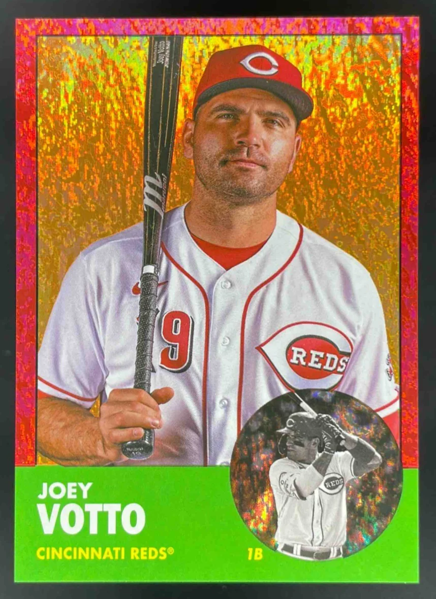 2022 Topps Archives Red Hot Foil #85 Joey Votto /50