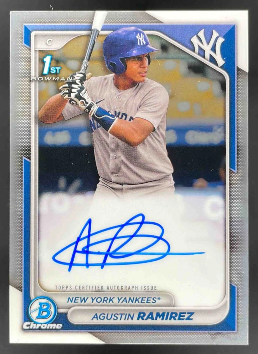 2024 Bowman Chrome Prospect Autographs #CPA-AR Agustin Ramirez RC Auto