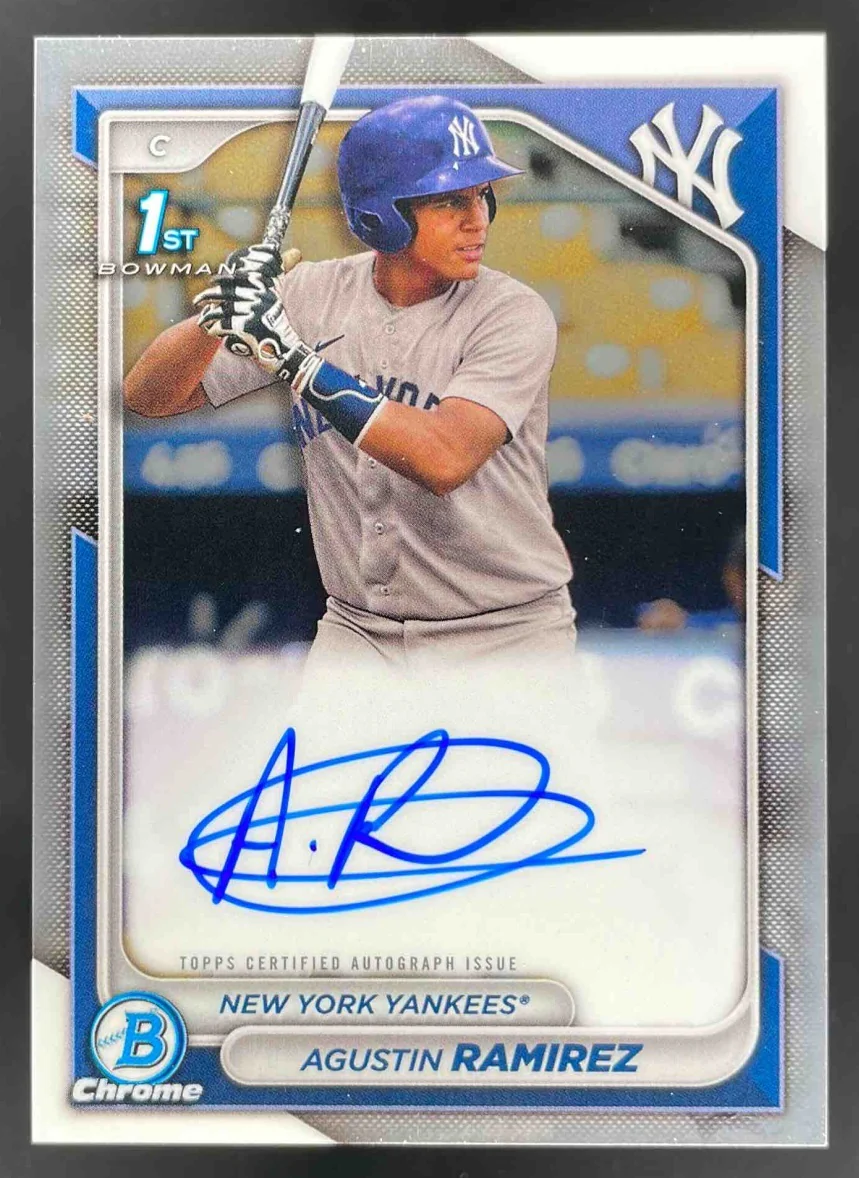 2024 Bowman Chrome Prospect Autographs #CPA-AR Agustin Ramirez RC Auto