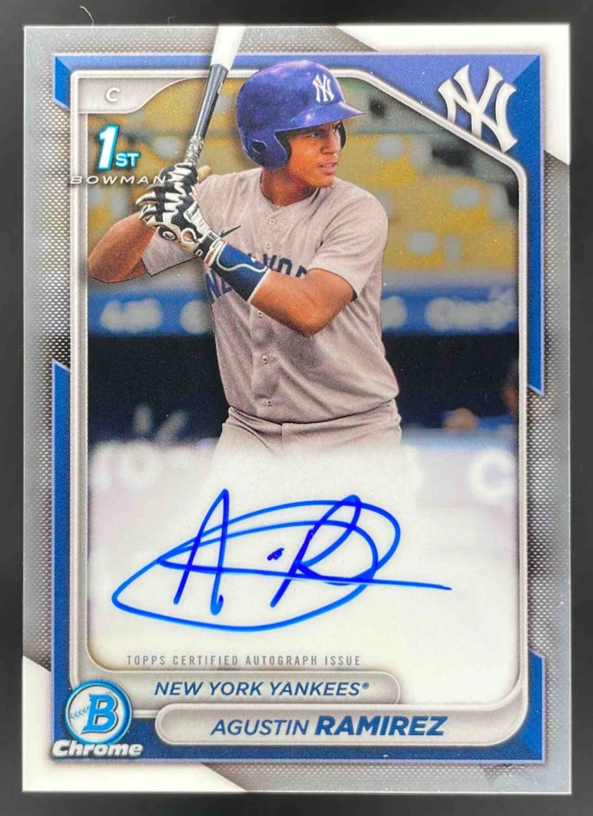 2024 Bowman Chrome Prospect Autographs #CPA-AR Agustin Ramirez RC Auto