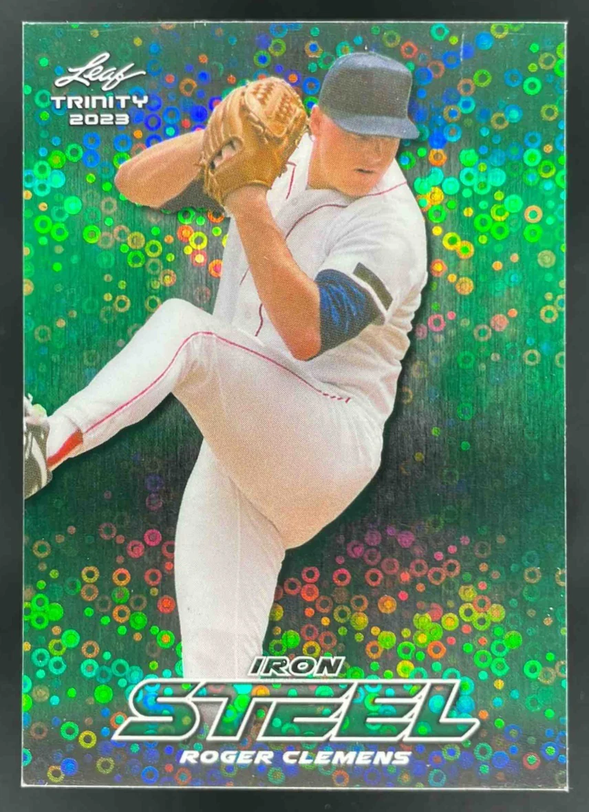 2023 Leaf Trinity Mega Box Steel Iron Donut Circles Green #S-62 Roger Clemens /5