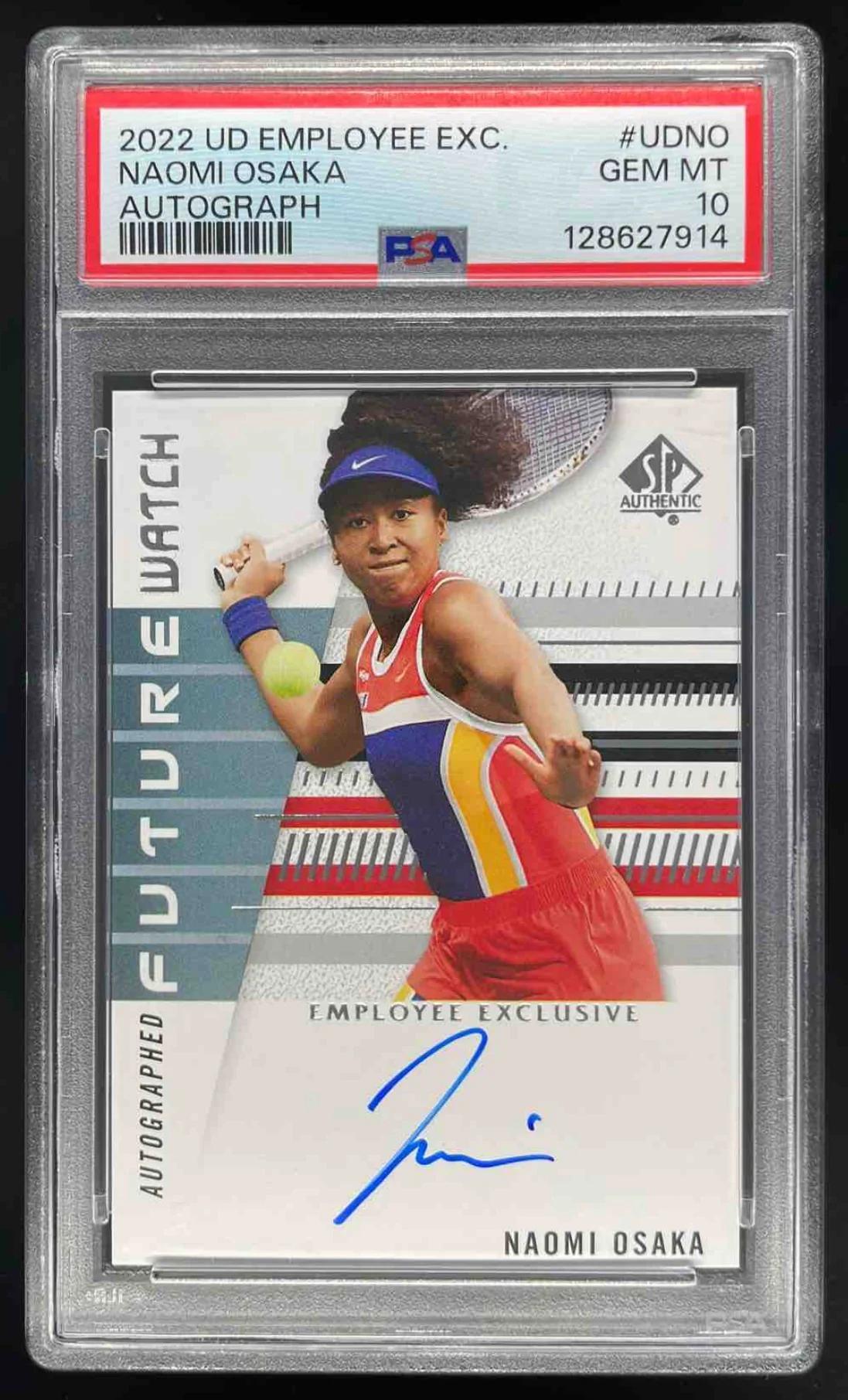 2022 Upper Deck Employee Exclusive Autograph #UDNO Naomi Osaka Auto PSA 10