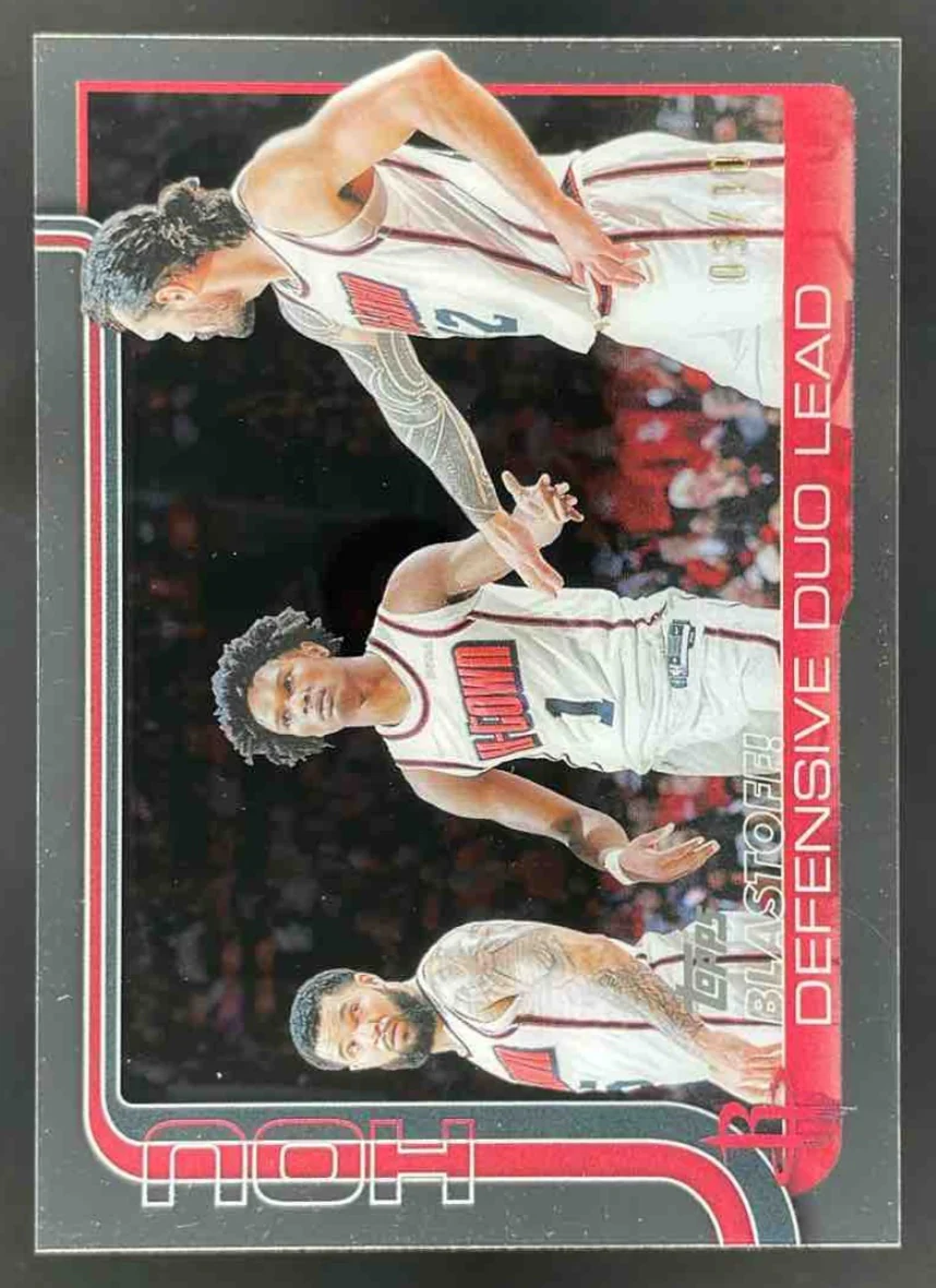 2025-26 Topps Clear Variation #297 Blastoff!, Defensive Duo Leads /10