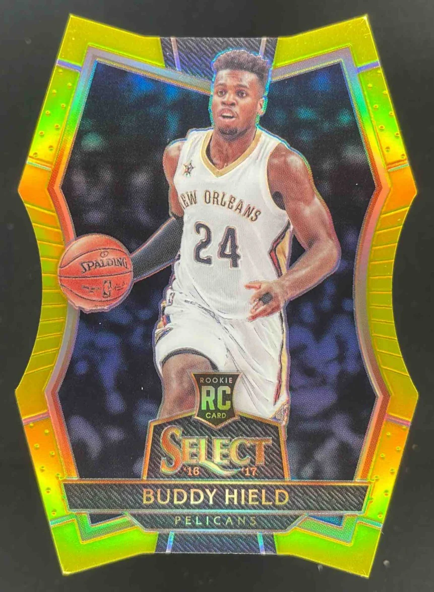2016-17 Select Neon Yellow Prizms Die Cut #122 Buddy Hield RC Premier Level /75