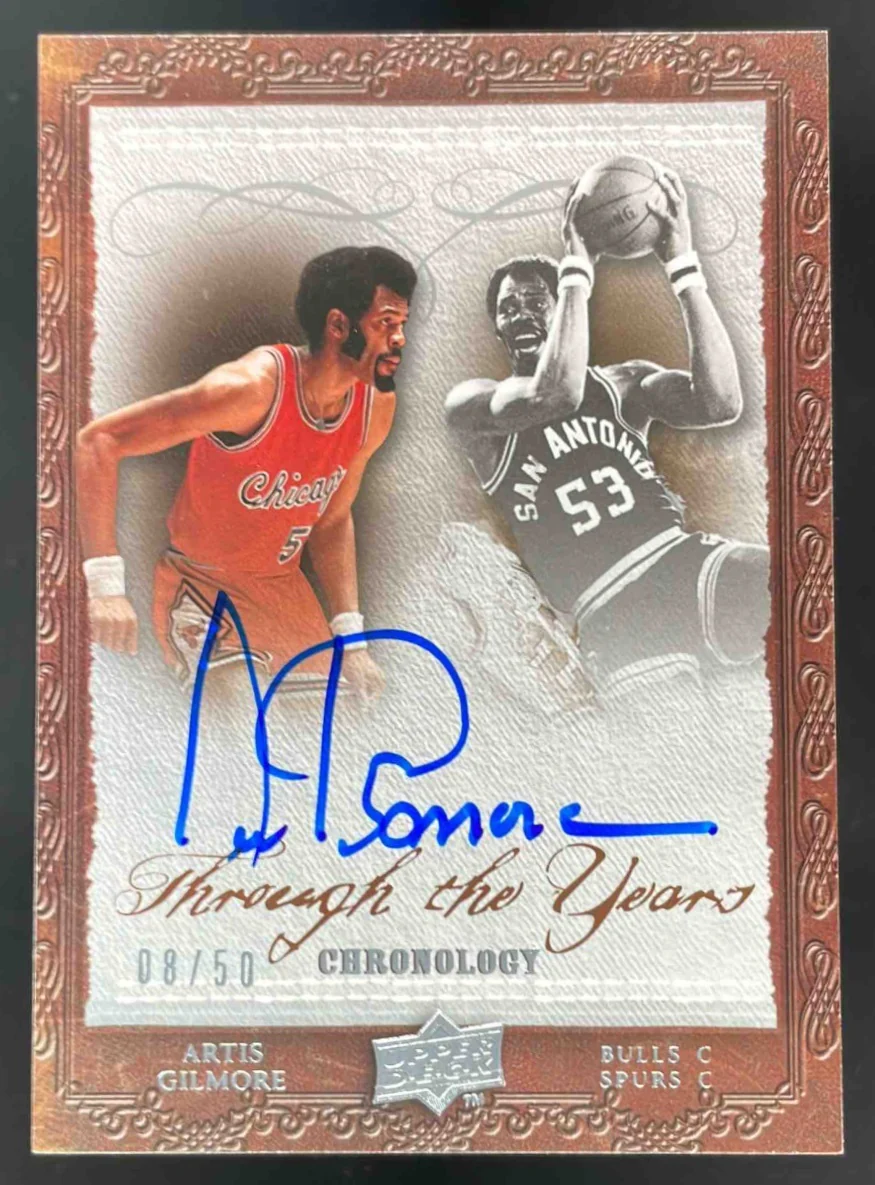 2007-08 Upper Deck Chronology Through the Years #TE-AG Artis Gilmore Auto /50
