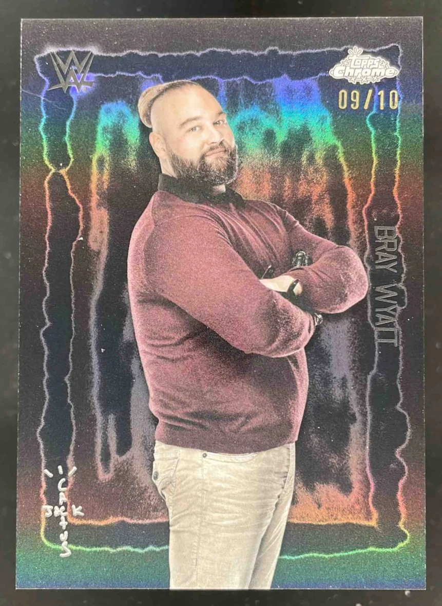 2025 Topps Chrome WWE x Cactus Jack Festival Fury Black #FVF-5 Bray Wyatt /10
