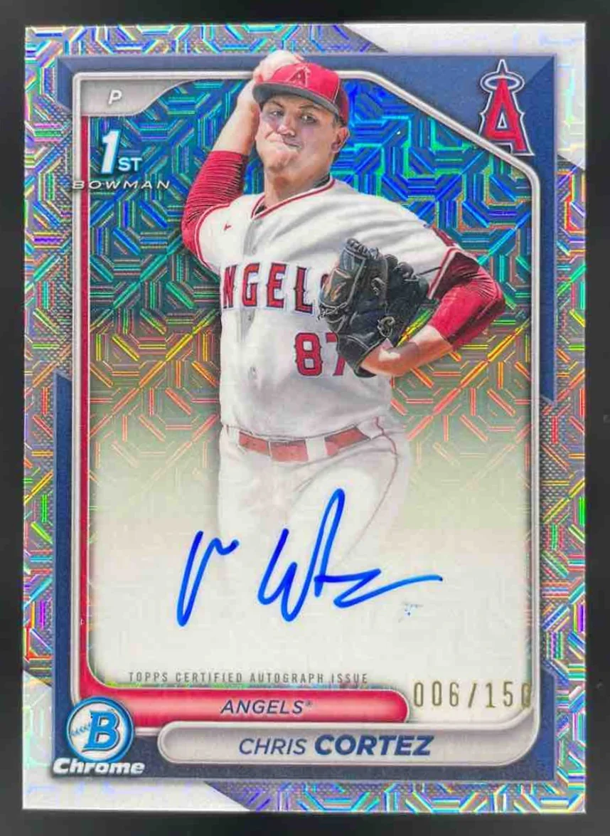 2024 Bowman Draft Chrome Prospect HTA Choice #CPA-CCZ Chris Cortez RC Auto /150