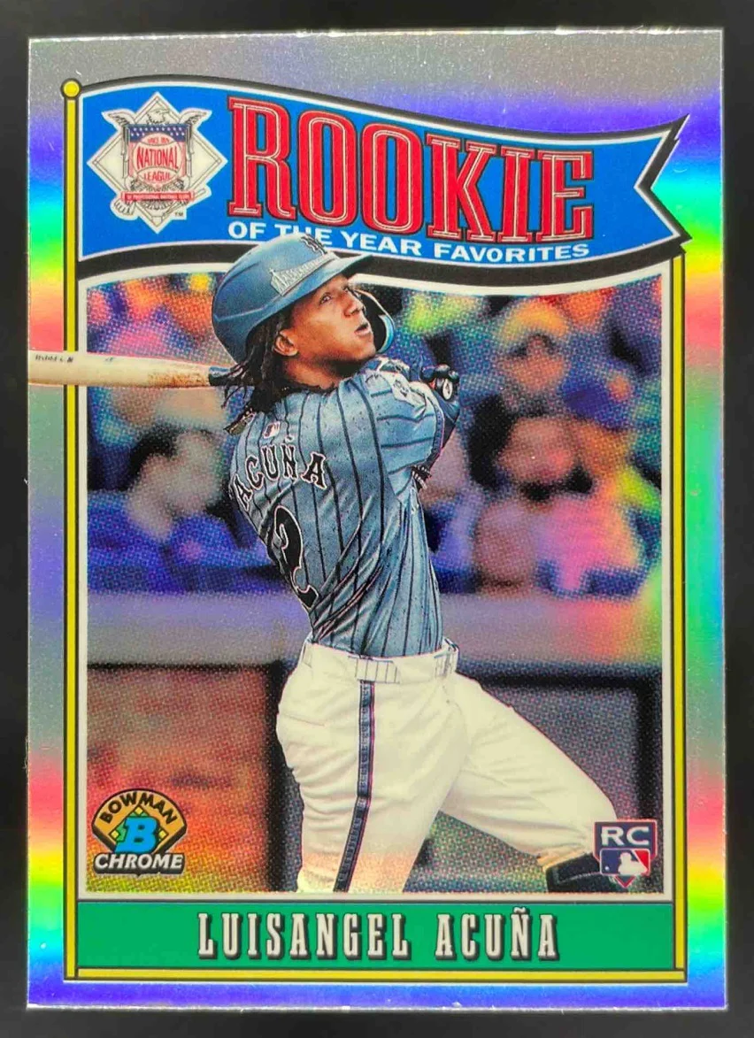 2025 Bowman Chrome Rookie of the Year Favorites #ROY-4 Luisangel Acuna RC