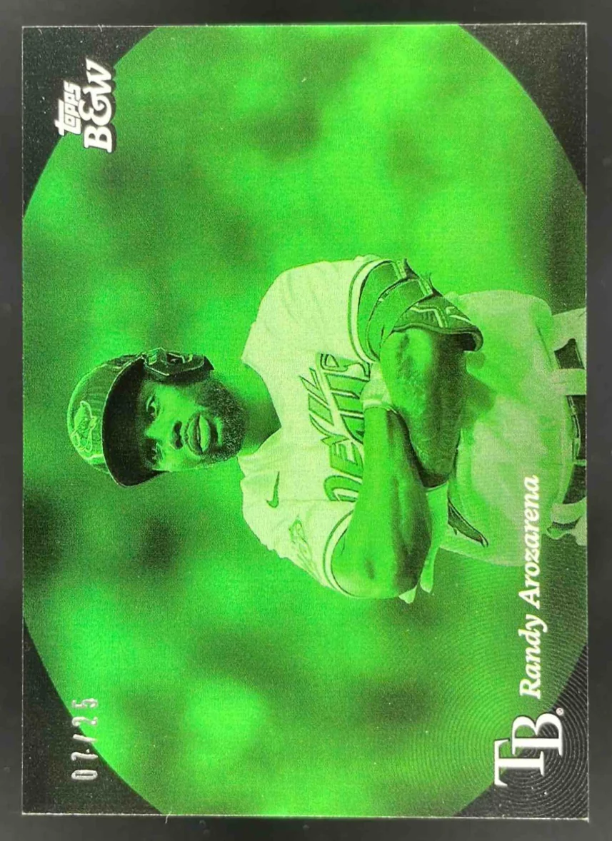 2023 Topps Black & White Night Vision #91 Randy Arozarena /25