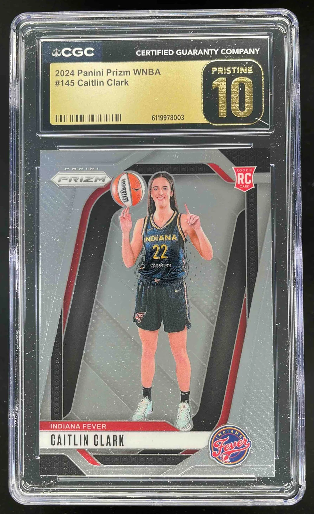 2024 Panini WNBA Prizm #145 Caitlin Clark RC CGC 10