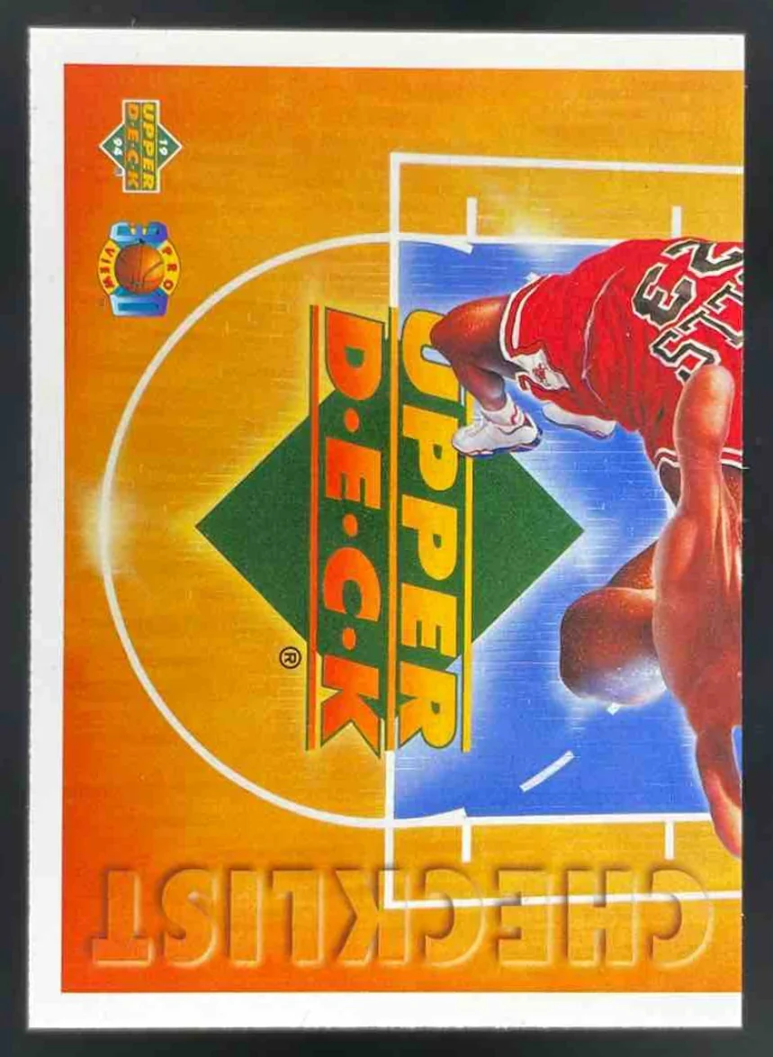 1994 Upper Deck #110 Checklist Michael Jordan