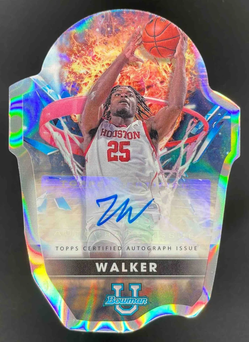 2022 Bowman University Best Buckets Die Cuts Lava #BB-5 Jarace Walker Auto /50