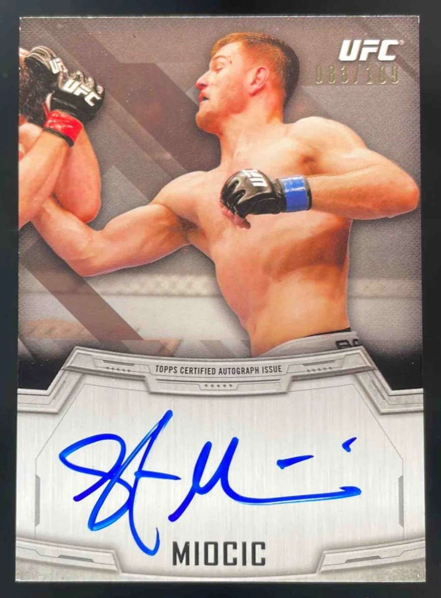 2014 Topps UFC Knockout Autographs #KA-SM Stipe Miocic Autograph Auto /109