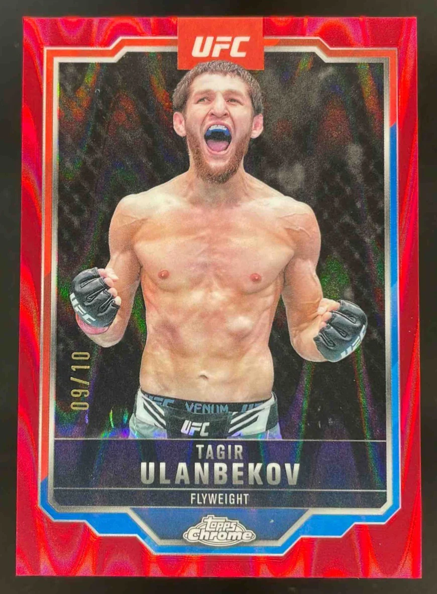 2025 Topps UFC Chrome Red RayWave Refractor #109 Tagir Ulanbekov /10
