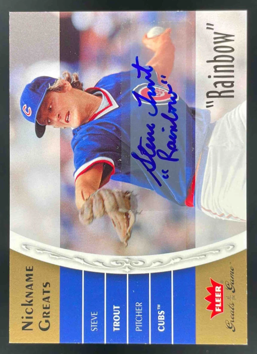 2006 Fleer Greats of the Game Nickname Greats Autograph #NG-ST1 Steve Trout Auto