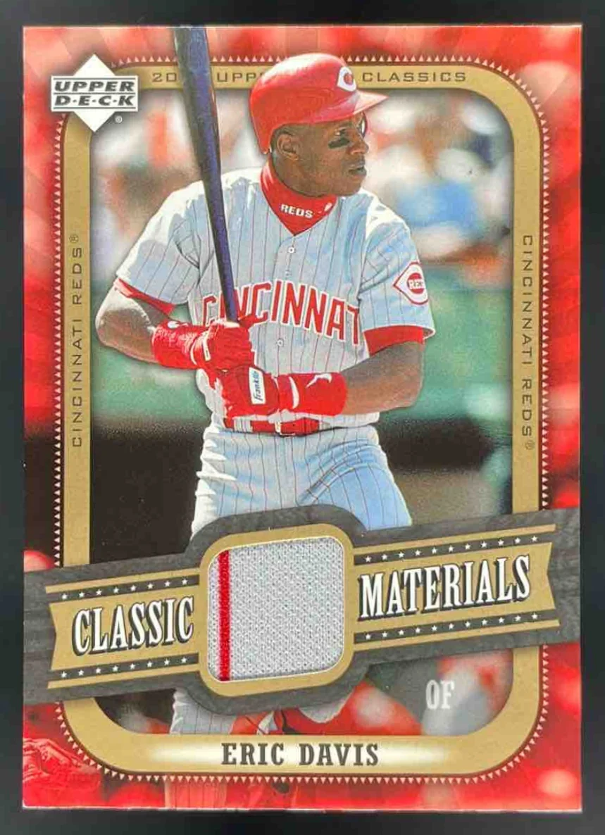 2005 Upper Deck Classics Materials #MA-ED Eric Davis