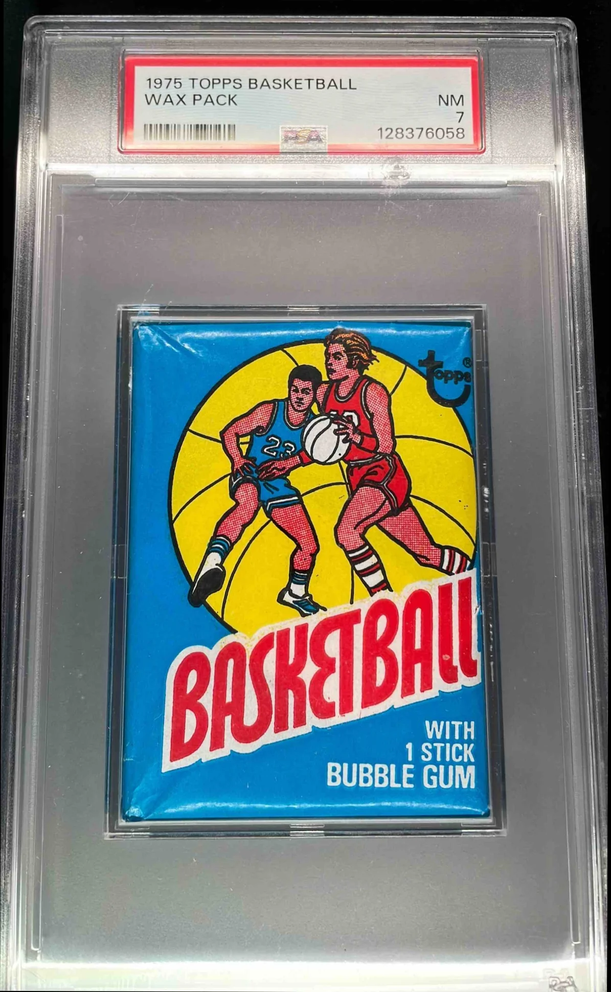 1975 Topps Basketball Wax Pack PSA 7