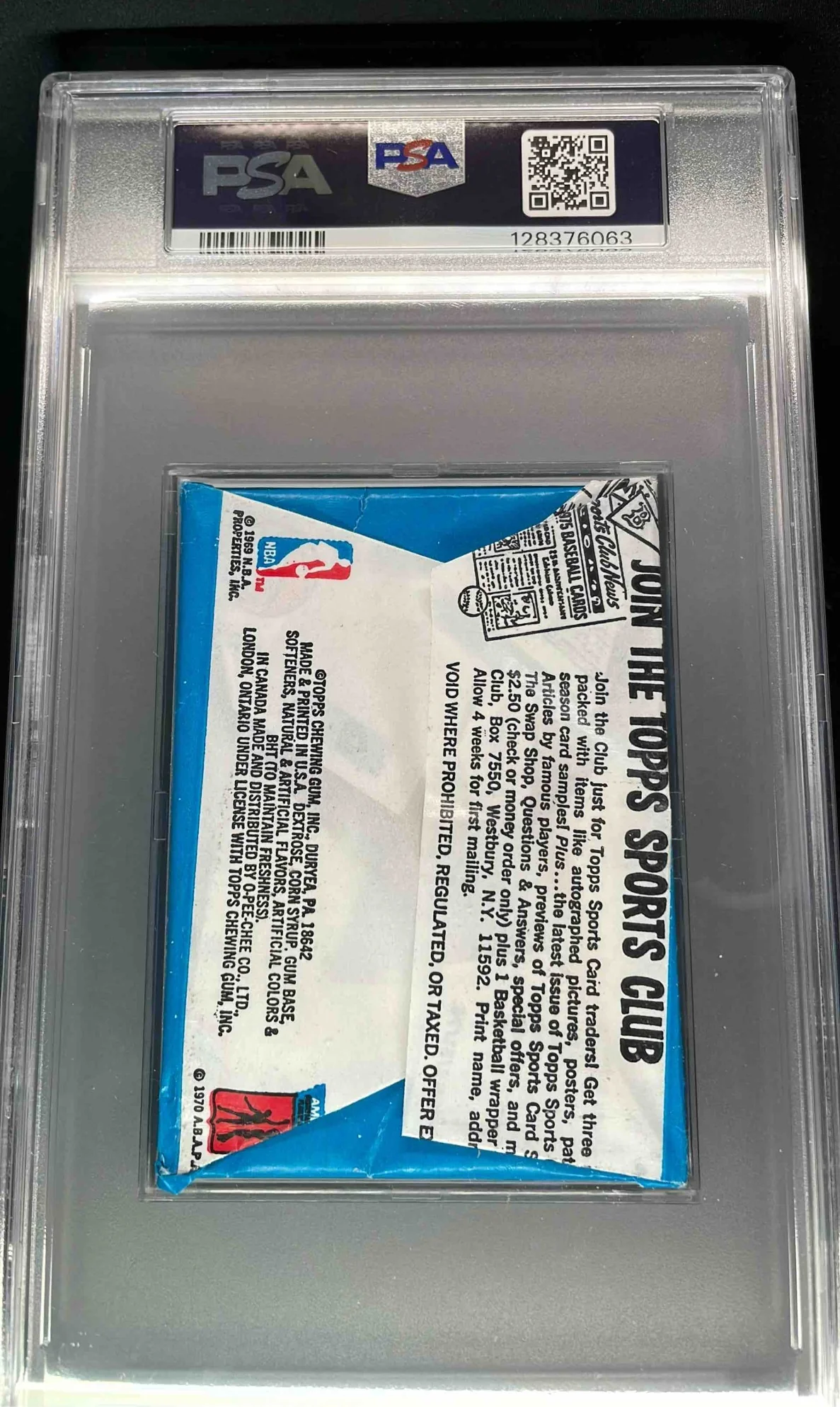 1975 Topps Basketball Wax Pack PSA 6 - Image 2