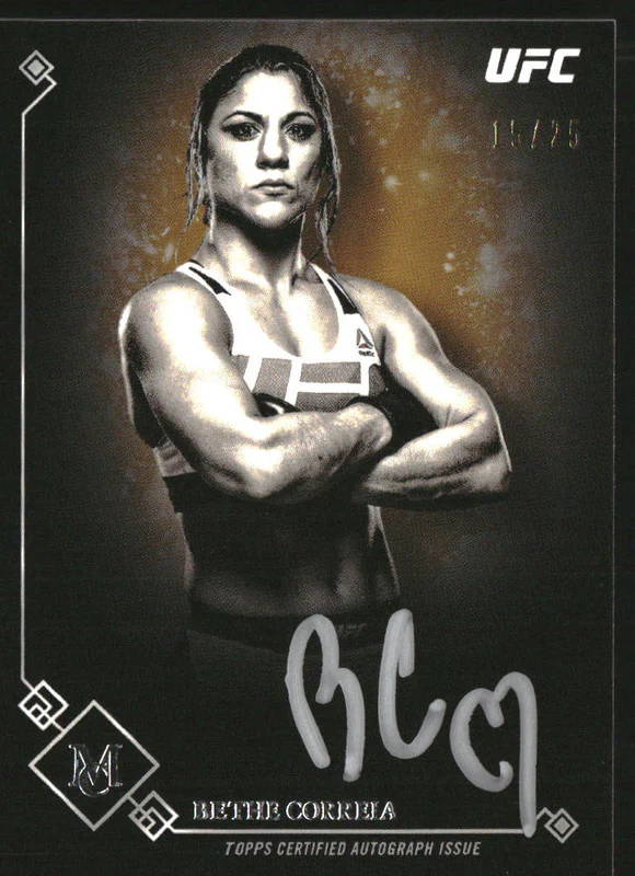2017 Topps UFC Museum Collection Museum Autographs Copper Bethe Correia Auto /25