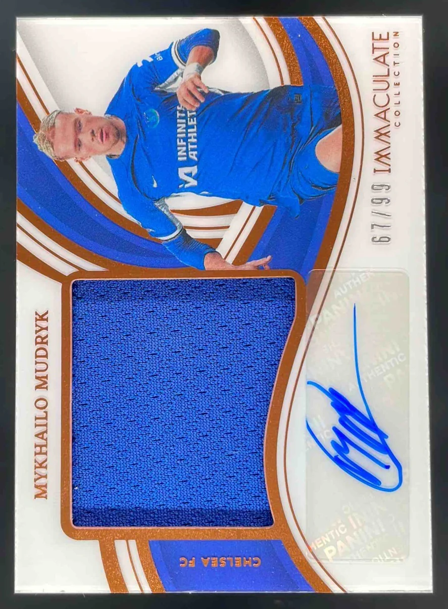 2023-24 Immaculate Collection Premium Swatch #PA-MM Mykhailo Mudryk Auto /99